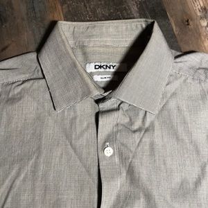 DKNY slim fit cotton dress shirt